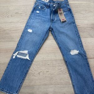 Levi's 501 original women’s Blue Distressed Jeans